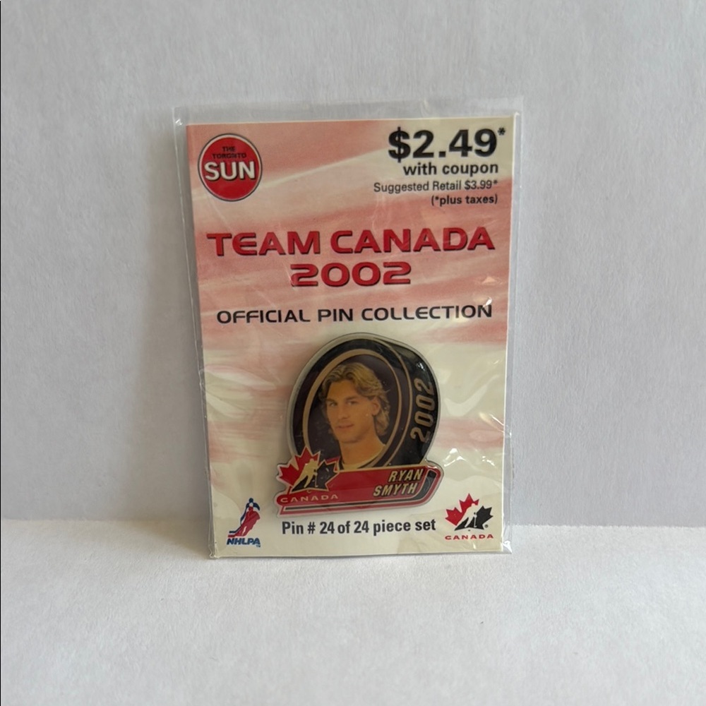 Ryan Smyth 2002 Team Canada Collectors Pin / Pin #24